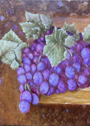 Картина маслом живопись натюрморт виноград
