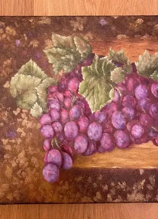 Картина маслом живопись натюрморт виноград2 фото