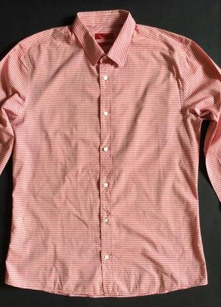 Мужская рубашка hugo boss slim fit оригинал р m