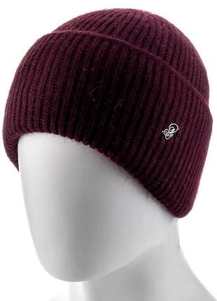 Шапка женская из ангоры atrics wh719 бордовый