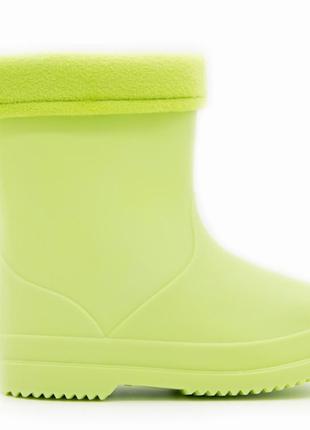 Резиновые сапоги унисекс bbt kids салатовый (m6012 green (25-150 мм))3 фото
