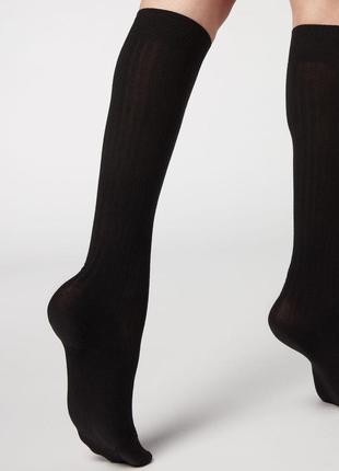 Гольфы c кашемиром в рубчик calzedonia