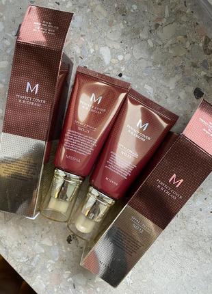 Тональный крем bb missha m perfect cover 13 21 beige spf 42 50 ml