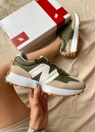 Кросівки new balance 327 khaki1 фото