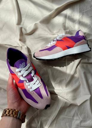 Кросівки new balance 327 purple4 фото