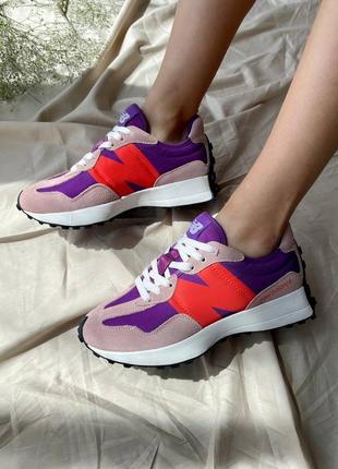 Кросівки new balance 327 purple8 фото