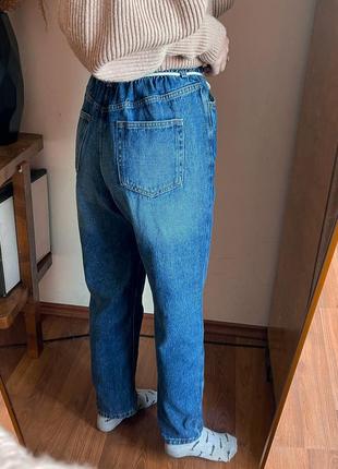 Стильні мом джинси від zara, джинси прямого крою6 фото