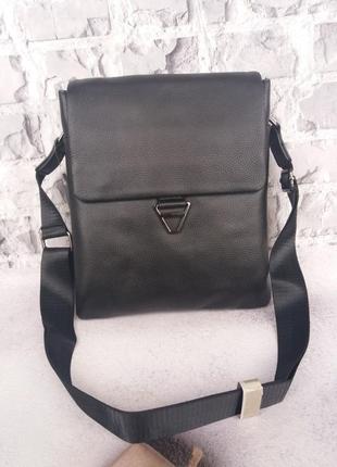 Чоловіча шкіряна сумка на плече