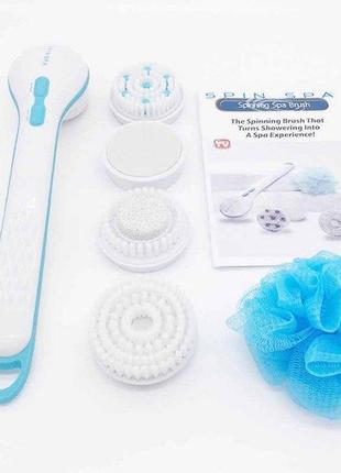 Массажная щетка для тела spin spa brush (wn-01)5 фото