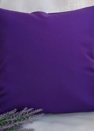 Фиолетовая наволочка 40*40 из габардина1 фото