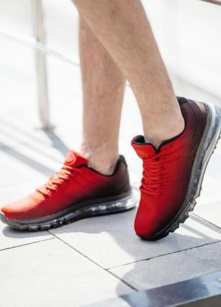 Мужские красные кроссовки под nike jomix 41,43 размер u9169redblack6 фото