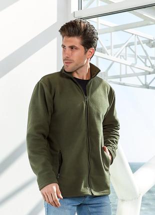 Теплая флисовая кофта толстовка мужская