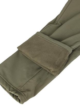 Тактичні штани lesko b001 green (m) військові потовщені водонепроникні з теплою підкладкою5 фото