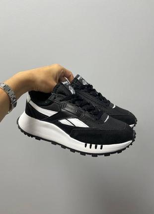 Кросівки reebok classic suede legacy black1 фото