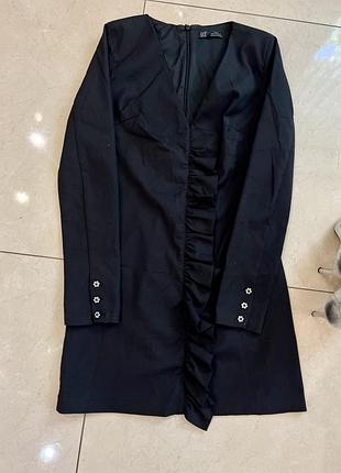 Черное платье zara