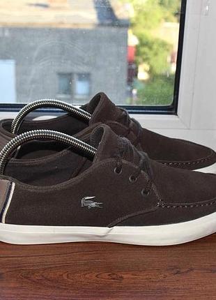Lacoste sevrin мужские летние кеды мокасины лакост