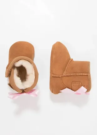 New замшевые сапожки пинетки угги ugg jesse bow оригинал на овчине /6843/