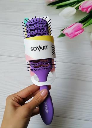 Щітка масажна продувна фіолетова