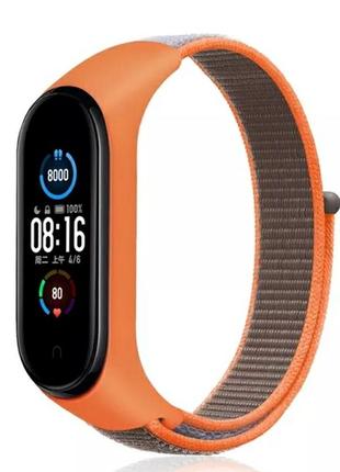 Ремешок  для mi band 3/4/5/6/7  ремішок для mi band нейлоновий ремінець для годинника ми бенд браслет мі банд  мі бенд ми банд ремішок нейлоновый