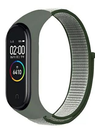 Ремешок  для mi band 3/4/5/6/7  ремішок для mi band нейлоновий ремінець для годинника ми бенд браслет мі банд  мі бенд ми банд ремішок нейлоновый1 фото