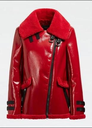 Женская косуха дубленка guess