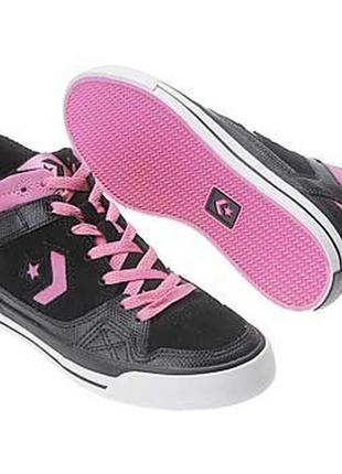 Ботинки converse кроссовки nike скейт высокие кожаные кеды 39р.- 25см