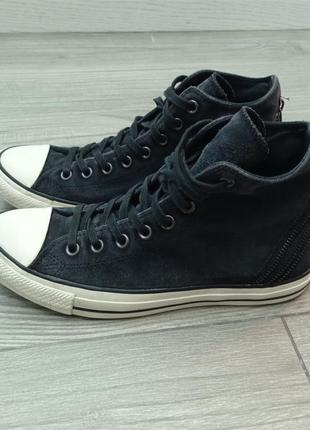 Высокие замшевые кеды converse - 40р, 26см, в очень хорошем состоянии