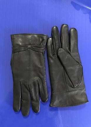 Рукавички шкіряні утеплені