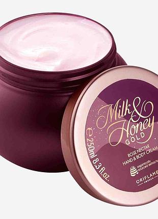 Крем для рук и тела с розовым нектаром milk & honey gold