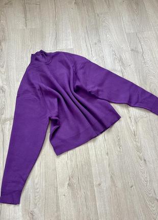Теплий светр фіолетовий