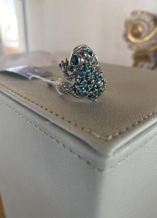 Серебрянные кольцо жаба1 фото