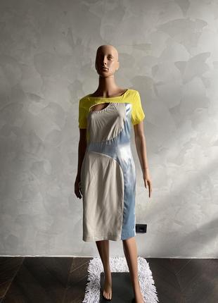 Дизайнерське подіумне шовкове плаття anja gockel2 фото