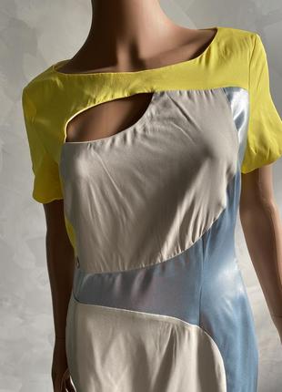 Дизайнерське подіумне шовкове плаття anja gockel3 фото
