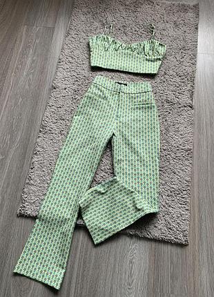 Костюм zara (топ і штани)
