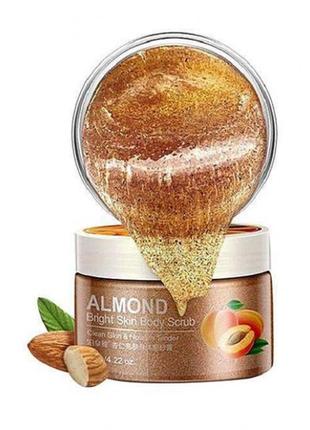 Скраб для тіла bioaqua body scrub almond на основі мигдалю 120 г1 фото