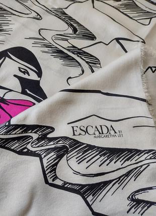 Невероятный винтаж 💯👑шелк платок шарф палантин escada времён by margaretha lev