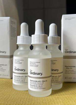 Сыворотка для проблемной кожи the ordinary niacinamide 10% + zinc 1%1 фото