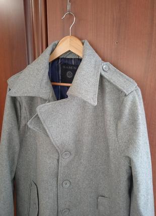 Sam's вовняне пальто полупальто осінь-зимове куртка шерсть3 фото