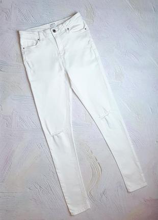 Базовые белые зауженные узкие джинсы скинни miss selfridge, размер 44 - 46