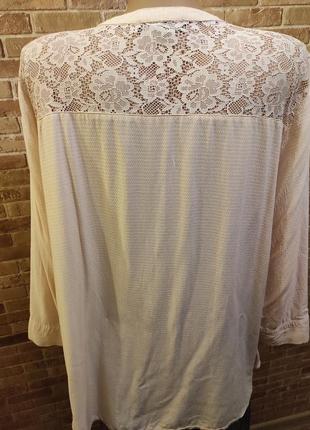 Блузка з віскози, блузка пудрова, блузка батал.