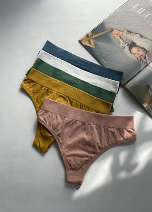 Стрінги з широкою резинкою нижнее белье трусики женские бесшовные