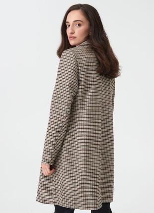 Пальто стильное с шерстью