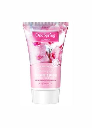 Гель для вмивання з екстрактом сакури onespring sakura cleansing gel