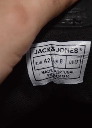 Jack jones jfworca leather черевики чоловічі шкіряні. португалія. оригінал. 42-43 р./28 см.8 фото