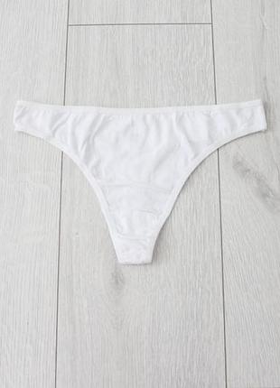 Білі коттонові трусики hema