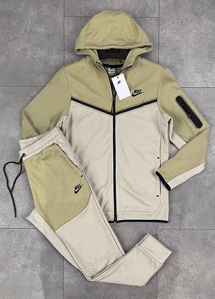 Мужской спортивный трикотажный костюм nike tech fleece
