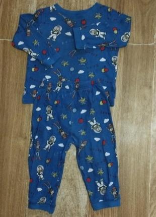 Детская пижама комплект для дома 12-18 месяцев 80-86 см для мальчика