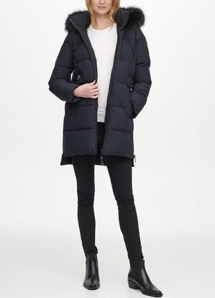 Зимняя куртка пальто фирменное с мехом4 фото