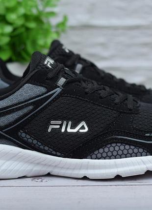 38,5 размер. черные кроссовки fila. оригинал