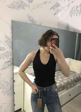 Топ чорний спортивний h&m